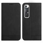 For Xiaomi Mi 10S Strong Magnetic Leather Case(Black) - 1