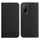 For Xiaomi Mi 10T Strong Magnetic Leather Case(Black) - 1