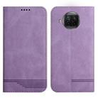 For Xiaomi Mi 10T Lite Strong Magnetic Leather Case(Purple) - 1