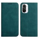 For Xiaomi Poco F3 Strong Magnetic Leather Case(Green) - 1