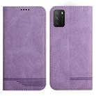 For Xiaomi Poco M3 Strong Magnetic Leather Case(Purple) - 1