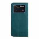 For Xiaomi Poco M4 Pro Strong Magnetic Leather Case(Green) - 3