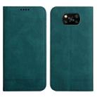 For Xiaomi Poco X3 Strong Magnetic Leather Case(Green) - 1