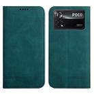 For Xiaomi Poco X4 Pro Strong Magnetic Leather Case(Green) - 1