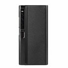 For Huawei Mate Xs 2 Litchi Texture Genuine Leather Phone Case(Black) - 1