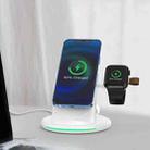 W02 3 in 1 Magnetic Wireless Charger(White) - 1