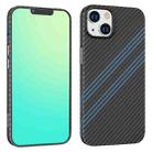 For iPhone 14 Plus hoco Cave Slim PC Phone Case (Black Blue) - 1