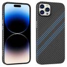 For iPhone 14 Pro hoco Cave Slim PC Phone Case(Black Blue) - 1