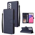For Samsung Galaxy A33 5G 3 Card Slots Multifunctional Leather Phone Case(Navy Blue) - 1
