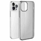 For iPhone 14 Pro hoco Light Series Soft TPU Phone Case(Transparent Black) - 1