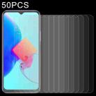 50 PCS 0.26mm 9H 2.5D Tempered Glass Film For Tecno Spark 9T India - 1