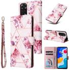 For Xiaomi Redmi Note 11S Marble Bronzing Stitching Horizontal Flip PU Leather Case(Rose Gold) - 1
