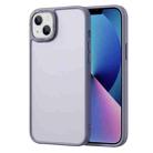 For iPhone 14 Gold Version Frosted Back Shockproof Phone Case (Grey) - 1