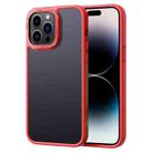 For iPhone 14 Pro Max Gold Version Frosted Back Shockproof Phone Case (Red) - 1