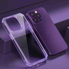 For iPhone 14 Pro TPU Four-corner Airbag Shockproof Phone Case(Purple) - 1