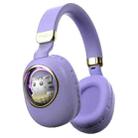 B4 RGB Cartoon Stereo Headset Wireless Bluetooth Headphones (Purple) - 1