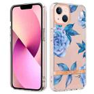 For iPhone 14 Flowers and Plants Series IMD TPU Phone Case (Orchid Peony) - 1