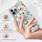 For iPhone 14 Pro Flowers and Plants Series IMD TPU Phone Case(Green Gardenia) - 2