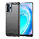 For OnePlus Nord CE 2 Lite 5G Brushed Texture Carbon Fiber TPU Phone Case(Black) - 1