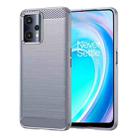 For OnePlus Nord CE 2 Lite 5G Brushed Texture Carbon Fiber TPU Phone Case(Grey) - 1