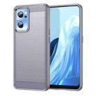 For OnePlus Nord CE 2 5G Brushed Texture Carbon Fiber TPU Phone Case(Grey) - 1