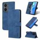 For vivo Y77 5G AZNS Skin Feel Calf Texture Flip Leather Phone Case(Blue) - 1