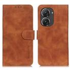 For Asus Zenfone 9 / Zenfone 10 KHAZNEH Retro Texture Leather Phone Case(Brown) - 2