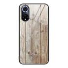 For Huawei nova 9 Wood Grain Glass Protective Case(Grey) - 1