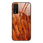 For Huawei Nzone S7 Pro 5G Wood Grain Glass Protective Case(Light Brown) - 1