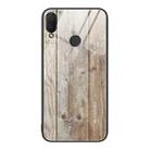 For Huawei nova 3i Wood Grain Glass Protective Case(Grey) - 1