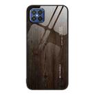 For Huawei nova 8 SE Wood Grain Glass Protective Case(Black) - 1