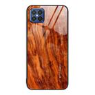 For Huawei nova 8 SE Wood Grain Glass Protective Case(Light Brown) - 1