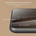 For Huawei Enjoy 20 Plus 5G Wood Grain Glass Protective Case(Black) - 3