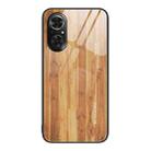 For Honor 50 SE Wood Grain Glass Protective Case(Yellow) - 1