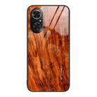 For Honor 50 SE Wood Grain Glass Protective Case(Light Brown) - 1