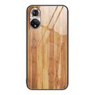 For Honor 50 Wood Grain Glass Protective Case(Yellow) - 1