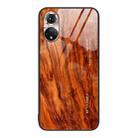 For Honor 50 Wood Grain Glass Protective Case(Light Brown) - 1