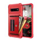 For Samsung Galaxy S10e ZM06 Card Bag TPU + Leather Phone Case(Red) - 1