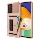 For Samsung Galaxy A33 5G ZM06 Card Bag TPU + Leather Phone Case(Pink) - 1