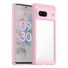 For Google Pixel 7 5G Colorful Series Acrylic + TPU Phone Case(Pink) - 1