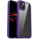 For iPhone 14 Plus iPAKY Shockproof PC + TPU Protective Phone Case (Purple) - 1