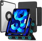 For iPad mini 6 Trifold Magnetic Rotating Smart Case(Black) - 1
