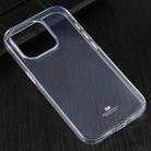 For iPhone 14 Pro GOOSPERY JELLY Shockproof Soft TPU Case(Transparent) - 1