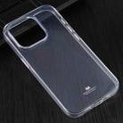 For iPhone 14 Pro Max GOOSPERY JELLY Shockproof Soft TPU Case (Transparent) - 1