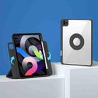 For iPad mini 6 Magnetic Rotating Clear Back Smart Tablet Case(Black) - 1