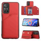 For Xiaomi Redmi Note 11 5G/Poco M4 Pro 5G Skin Feel PU + TPU + PC Back Cover Shockproof Case(Red) - 1