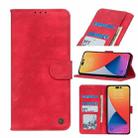 For iPhone 14 Pro Max Antelope Texture Leather Case (Red) - 1