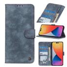 For iPhone 14 Pro Max Antelope Texture Leather Case (Blue) - 1