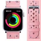 Genuine Leather Woven Watch Strap For Apple Watch Series 8&7 41mm / SE 2&6&SE&5&4 40mm / 3&2&1 38mm(Pink) - 1