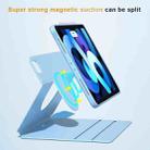 For iPad 10.2 2019 / 2020 / 2021 Front Stand Rotating Clear Back Smart Tablet Case(Black) - 3
